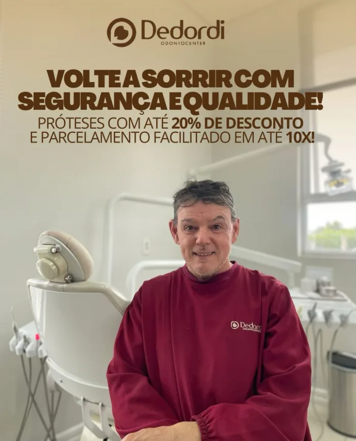 Consultório da Dedordi com cadeira odontológica